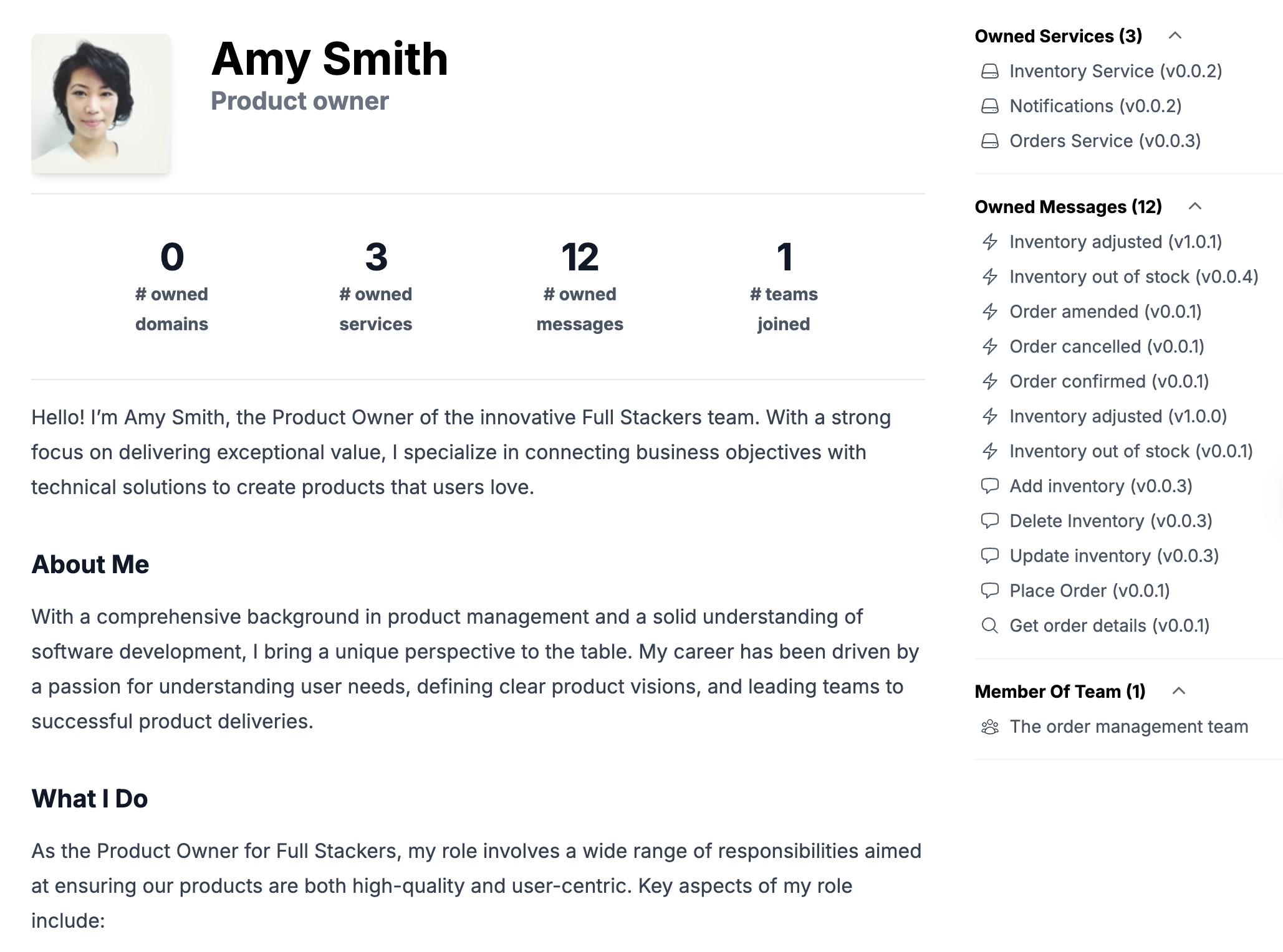 EventCatalog Ownership